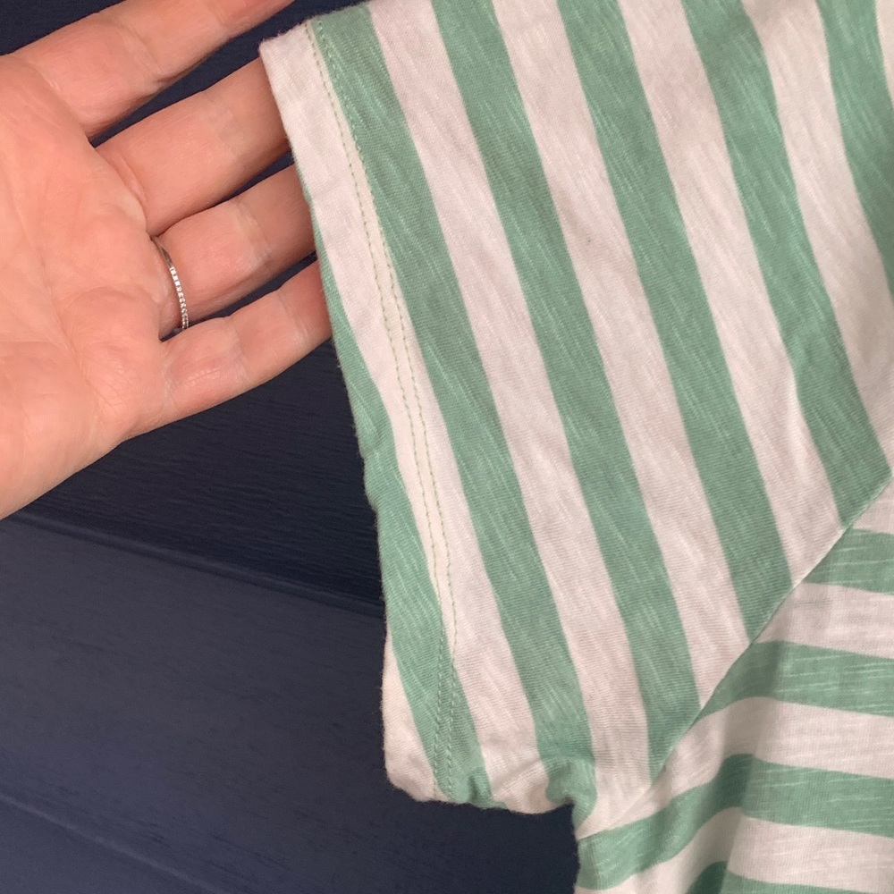 Torrid Classic Fit Green and White Top - Picture 4 of 5